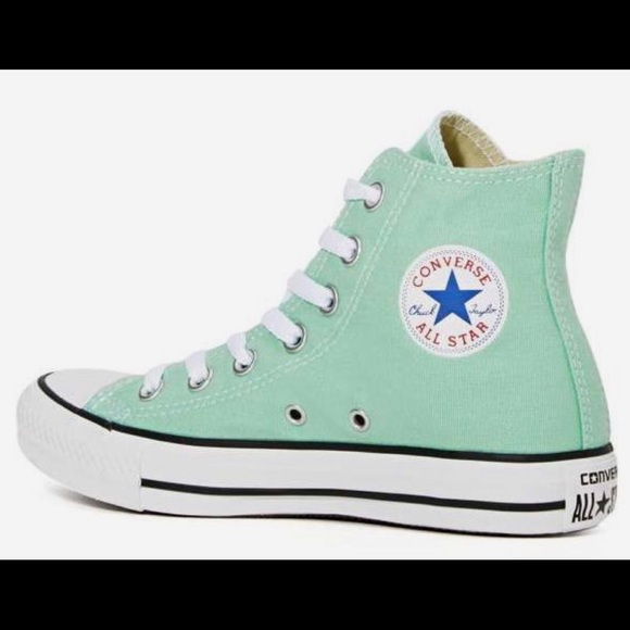 mint high top converse